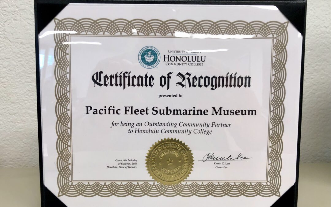 Pacific Fleet Submarine Museum honored by Honolulu Community College at Celebrate! 2025
