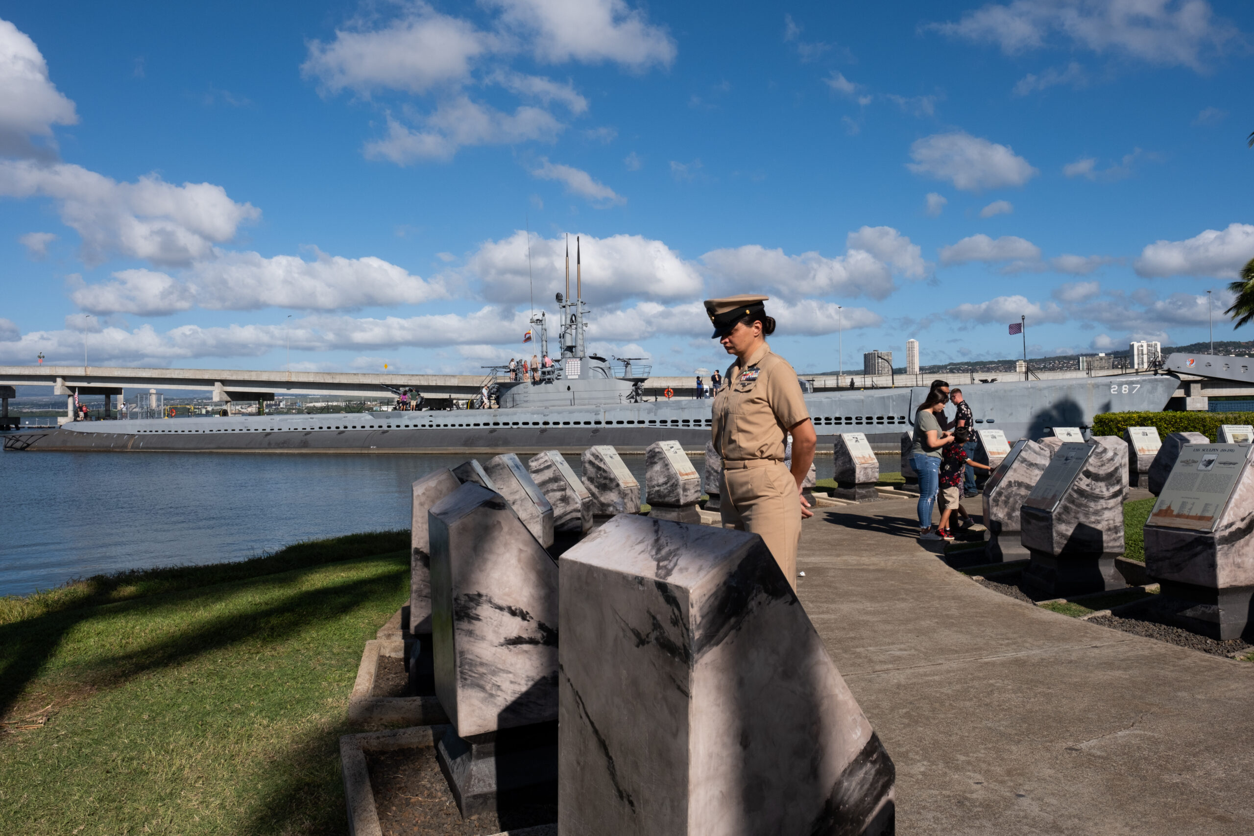 PHOTO Waterfront Memorial names wall